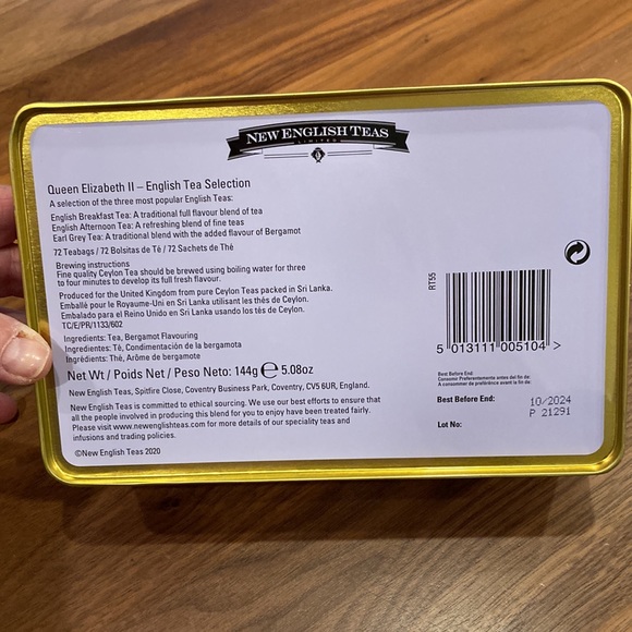 Queen Elizabeth II English Tea in commemorative tin.  NW seal - Picture 3 of 10